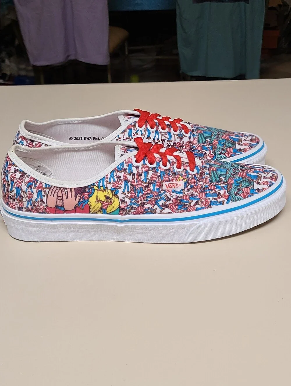 Vans X Where's Waldo ?  Authentic skateboard sneakers size 11
